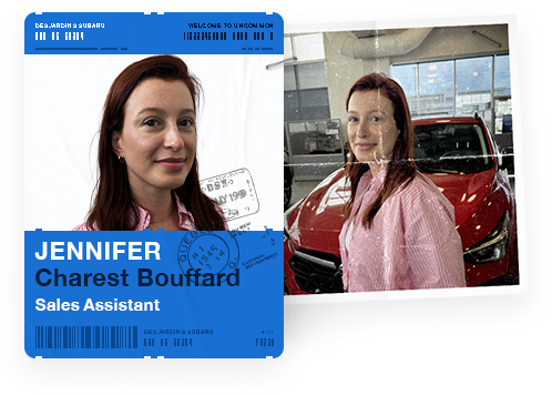 Jennifer Charest Bouffard, Sales Assistant at Desjardins Subaru