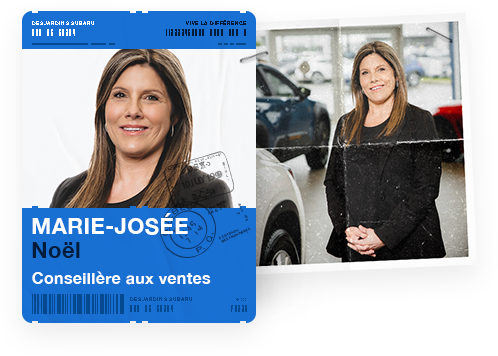 Marie-Josée Noël, conseillère aux ventes chez Desjardins Subaru