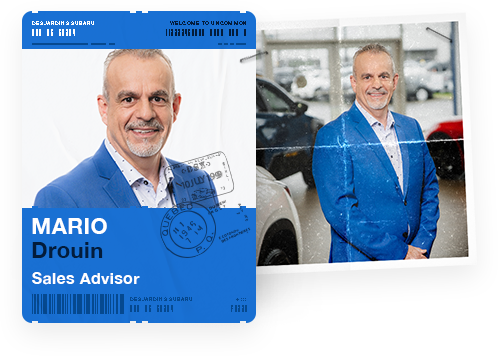 Mario Drouin, Sales Advisor at Desjardins Subaru