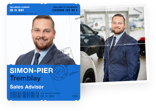 Simon-Pier Tremblay, Sales Advisor at Desjardins Subaru