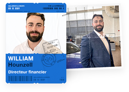 William Hounzell, directeur financier chez Desjardins Subaru