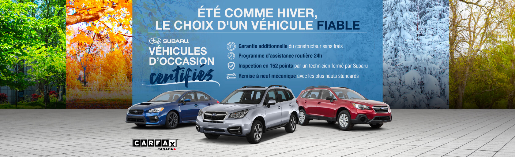 Véhicule d'Occasion Certifié Subaru à Québec - Desjardins Subaru